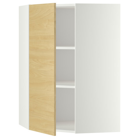 Угловой навесной шкаф с полками МЕТОД белый артикуль № 999.182.33 в наличии. Онлайн сайт IKEA Минск. Недорогая доставка и установка.