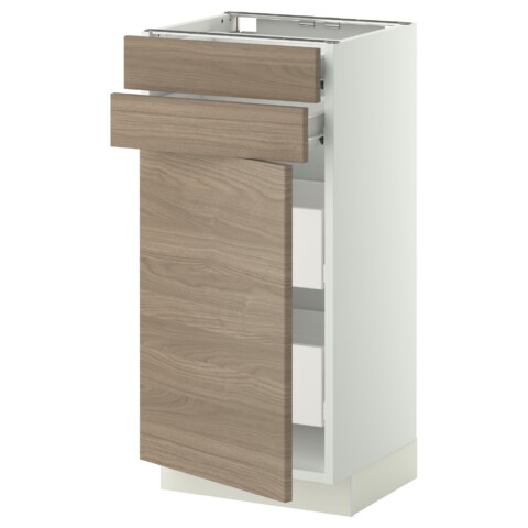 Напольный шкаф дверцы/2фрнт/2нзк/2срд ящик МЕТОД / ФОРВАРА белый артикуль № 099.128.86 в наличии. Online магазин ИКЕА Минск. Быстрая доставка и монтаж.