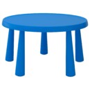 Стол детский, для дома, улицы синий 85 см IKEA MAMMUT МАММУТ 703.651.81