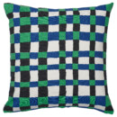 Чехол на подушку, 50×50 см, зеленый, синий IKEA PLATTLUMMER 305.827.04