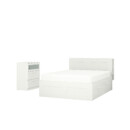 Комплект мебели для спальни,2 предмета, 160×200 см, белый IKEA BRIMNES БРИМНЭС 494.833.94