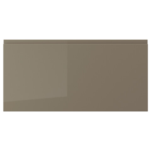 Фронтальная панель ящика, глянцевый темный серо-коричневый, 80×40 см IKEA VOXTORP ВОКСТОРП 005.817.77