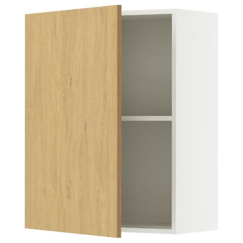 Навесной шкаф с дверцей, под дуб, 60×75 см IKEA KNOXHULT КНОКСХУЛЬТ 106.039.86