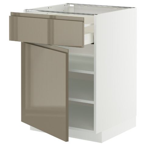 Напольный шкаф с ящиком, дверцей IKEA METOD МЕТОД, MAXIMERA МАКСИМЕРА 695.767.35