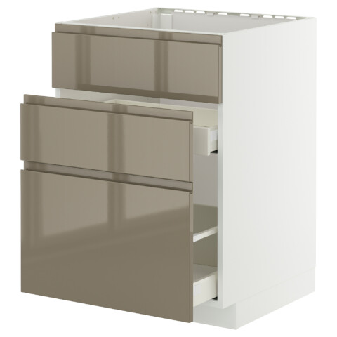 Шкаф под мойку + 3 фасада, 2 ящика IKEA METOD МЕТОД, MAXIMERA МАКСИМЕРА 595.774.34
