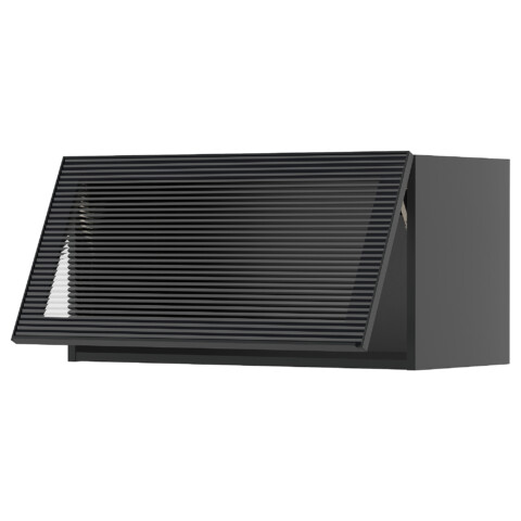 Горизонтальный навесной шкаф, стеклянная дверь IKEA METOD МЕТОД 795.868.52