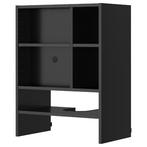 Навесной шкаф для встроенной вытяжки, черно-серый, 60x37x80 см IKEA METOD МЕТОД 005.922.19